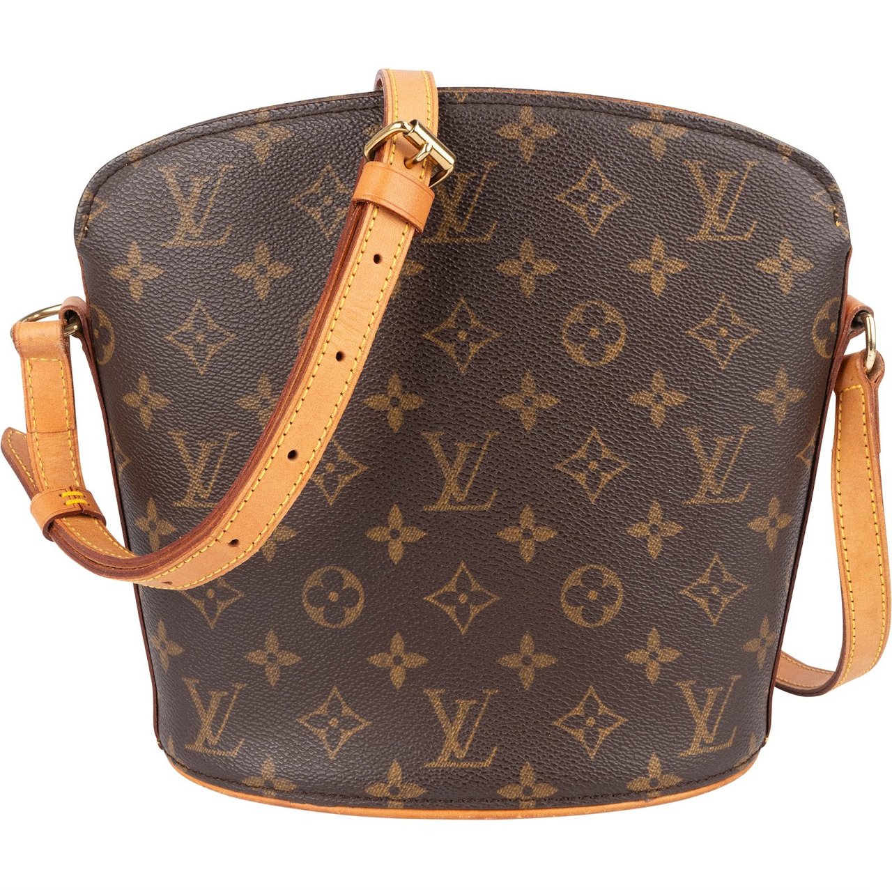 Louis Vuitton Louis Vuitton Monogram Canvas Drouot Crossbody Bag Bruin