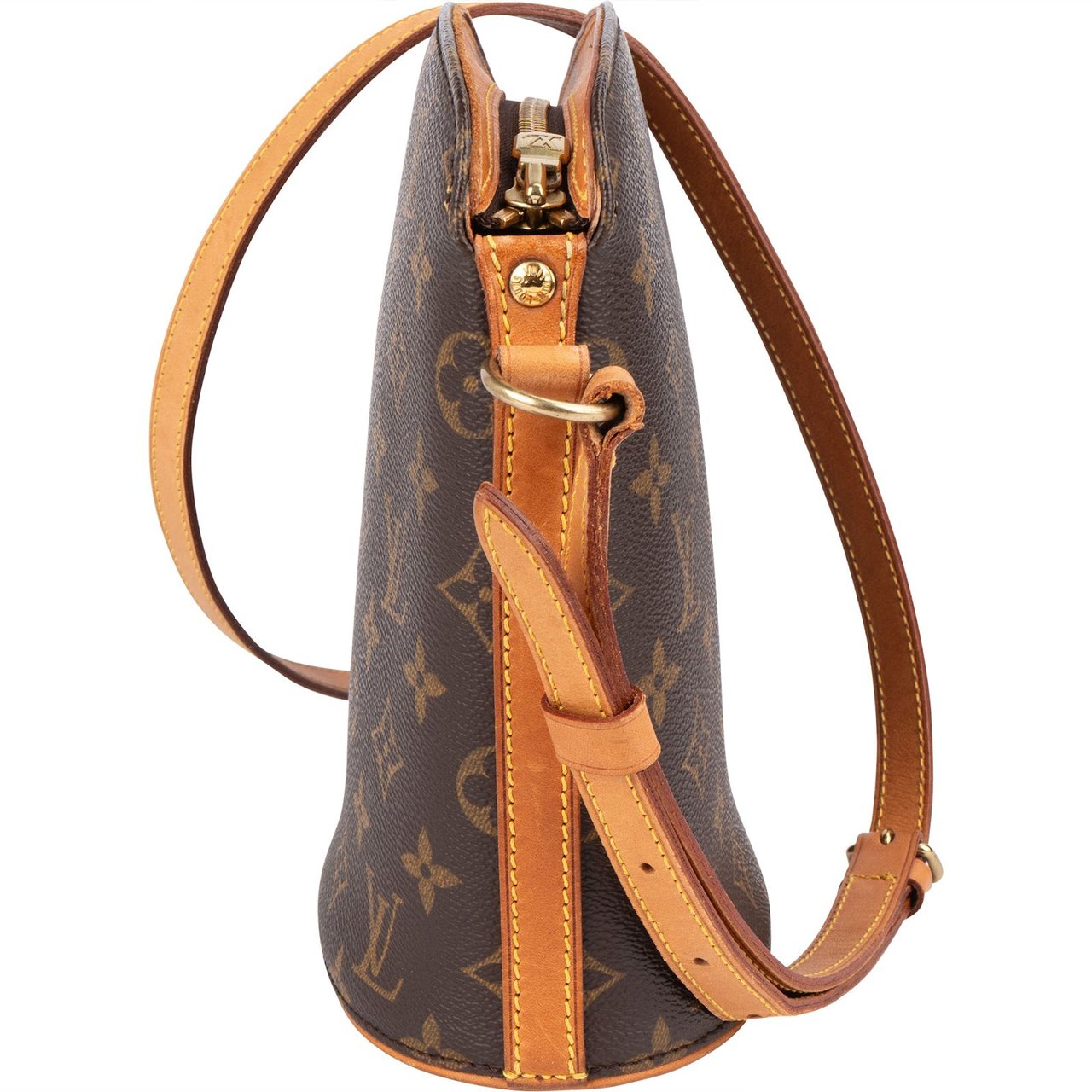Louis Vuitton Louis Vuitton Monogram Canvas Drouot Crossbody Bag Bruin