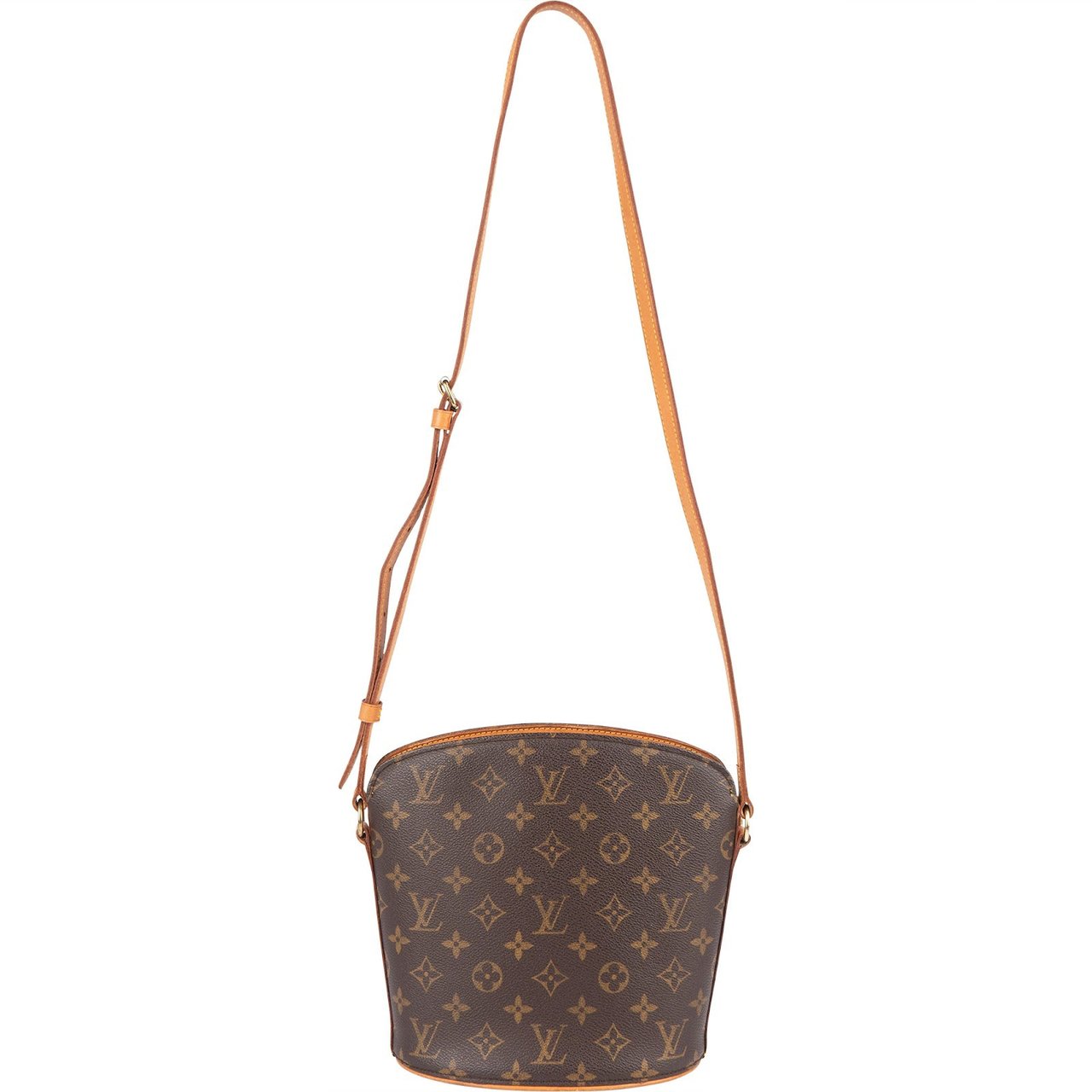 Louis Vuitton Louis Vuitton Monogram Canvas Drouot Crossbody Bag Bruin