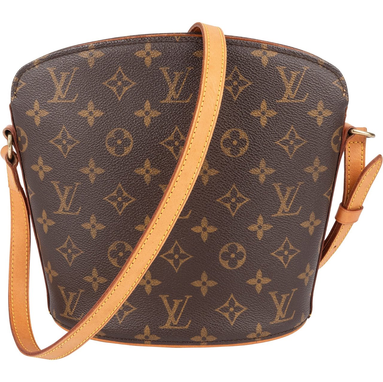 Louis Vuitton Louis Vuitton Monogram Canvas Drouot Crossbody Bag Bruin