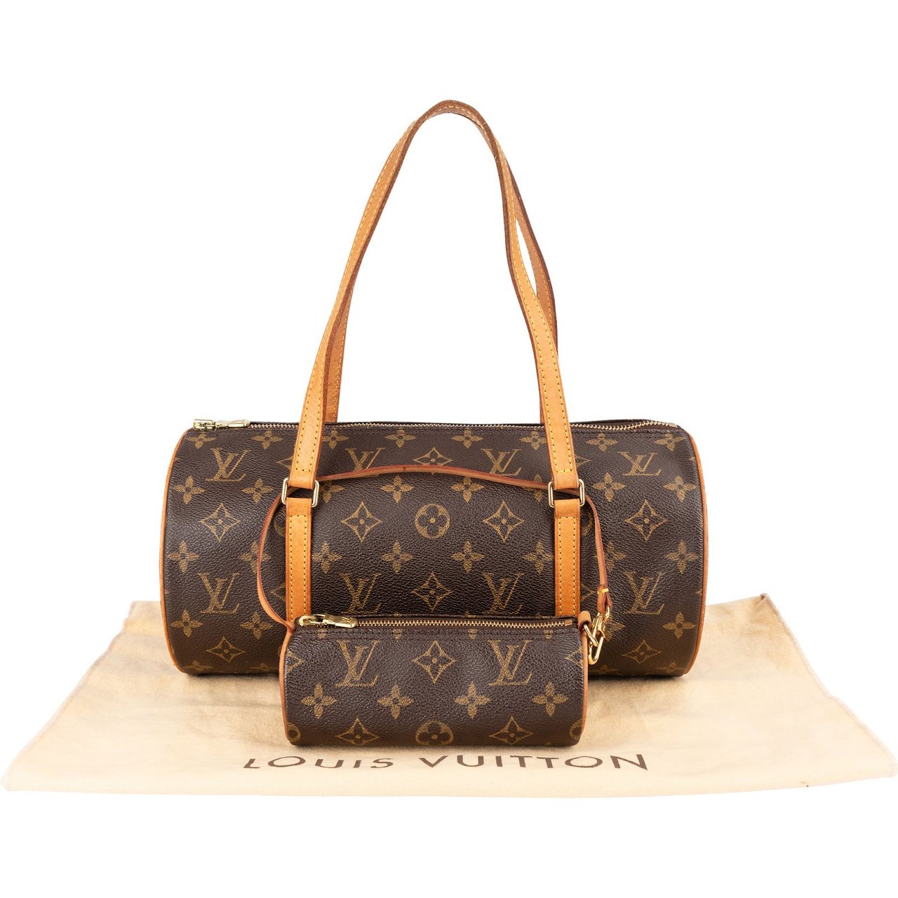 Louis Vuitton Louis Vuitton Monogram Canvas Papillon Set Handbag Bruin
