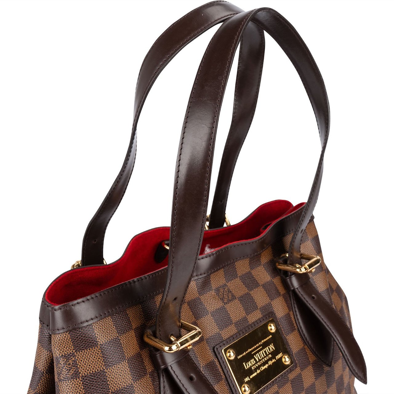 Louis Vuitton Monogram Damier Ebene Hampstead GM Shoulder Bag Bruin