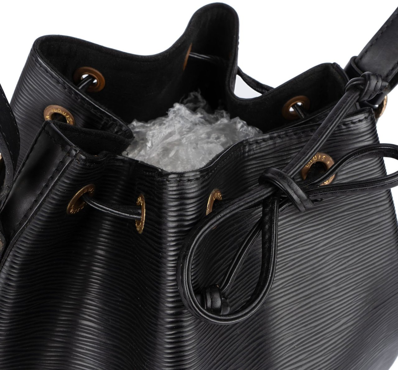 Louis Vuitton Noir Epi Leather Sac Noé Petit Shoulder Bag Zwart