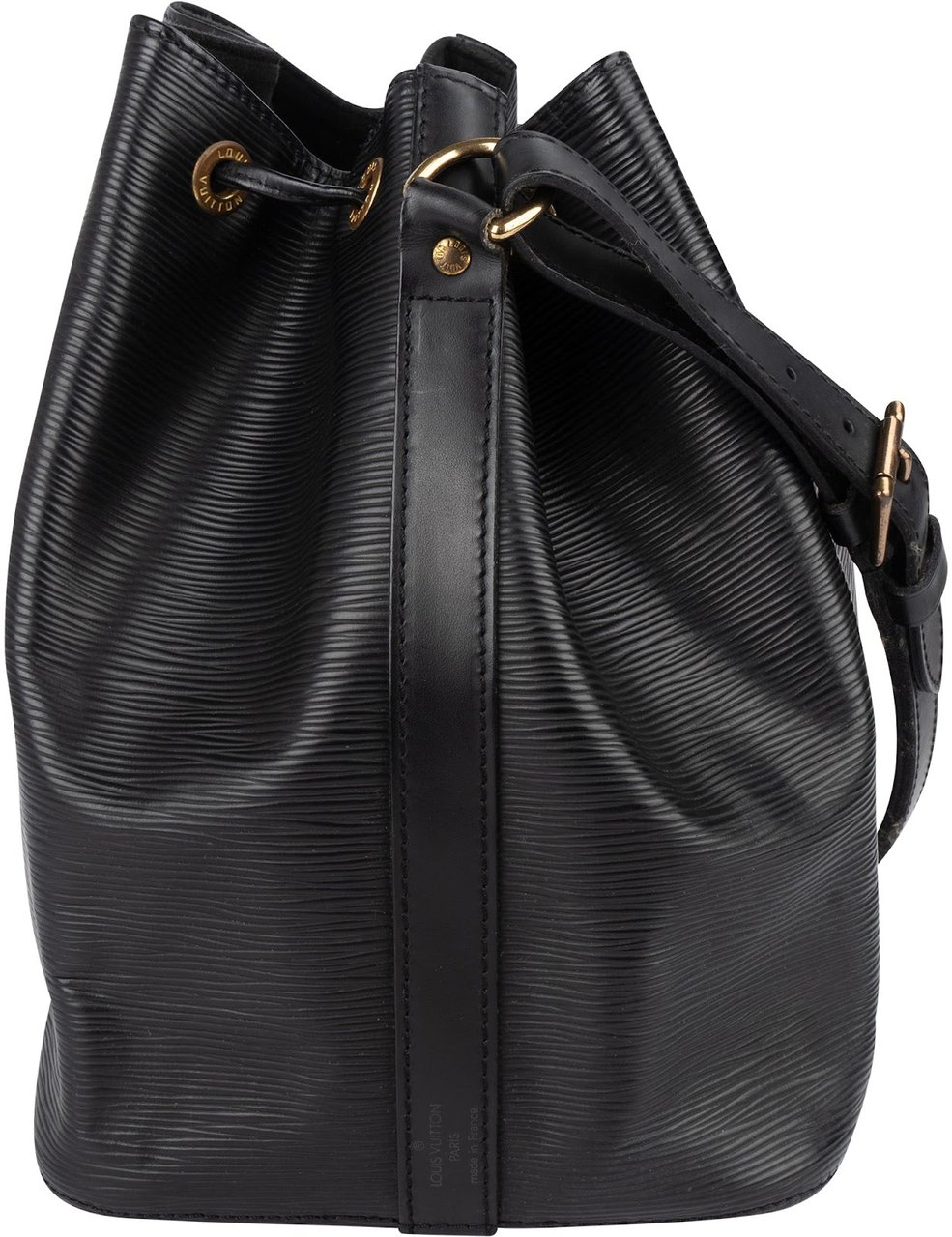 Louis Vuitton Noir Epi Leather Sac Noé Petit Shoulder Bag Zwart