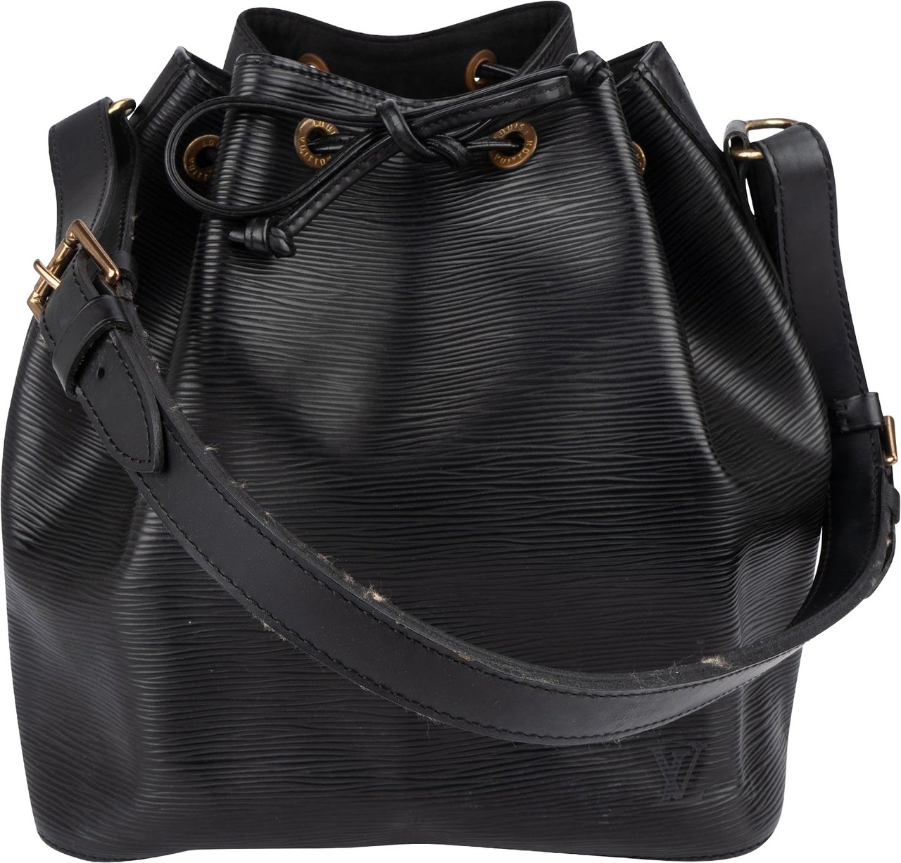Louis Vuitton Noir Epi Leather Sac Noé Petit Shoulder Bag Zwart