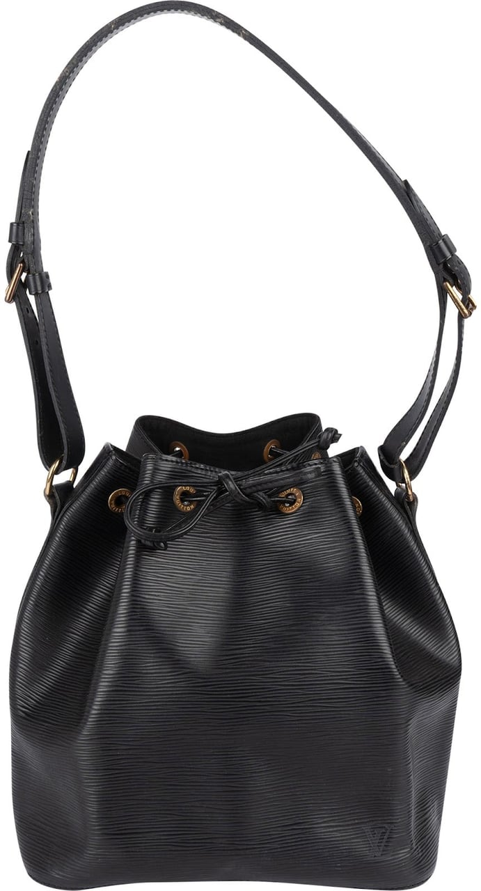 Louis Vuitton Noir Epi Leather Sac Noé Petit Shoulder Bag Zwart