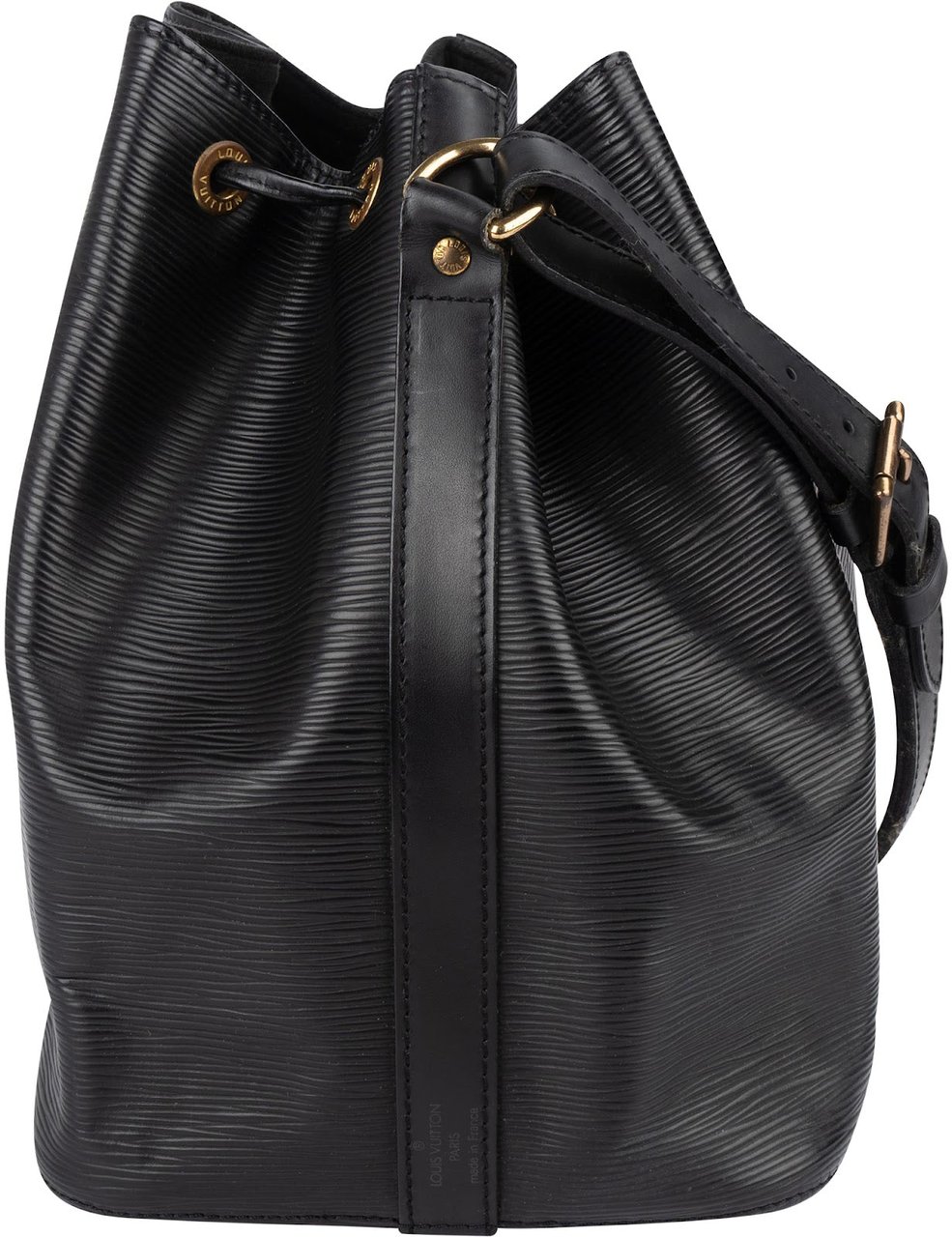 Louis Vuitton Noir Epi Leather Sac Noé Petit Shoulder Bag Zwart