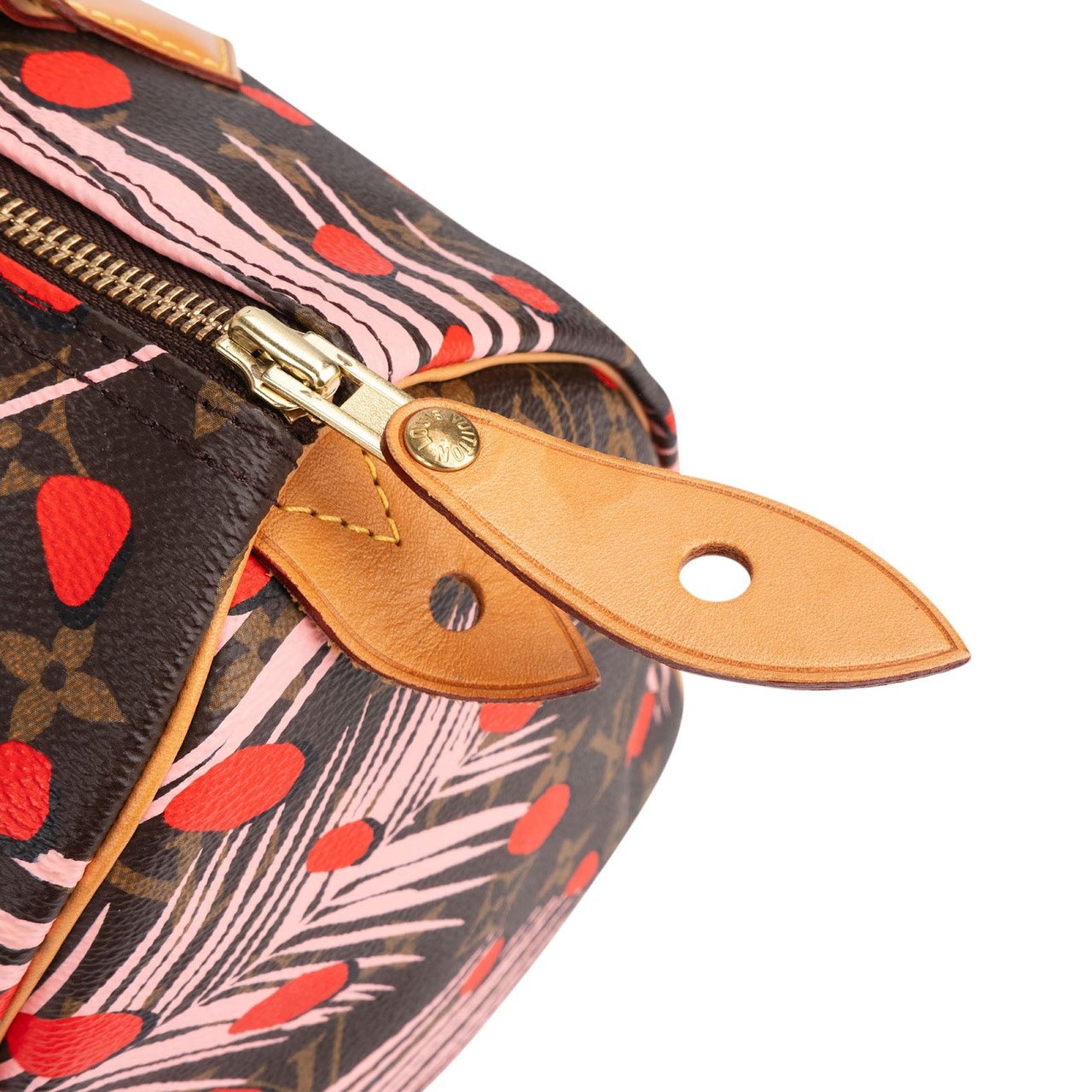 Louis Vuitton Limited Jungle Dots Monogram Speedy 30 Handbag Bruin