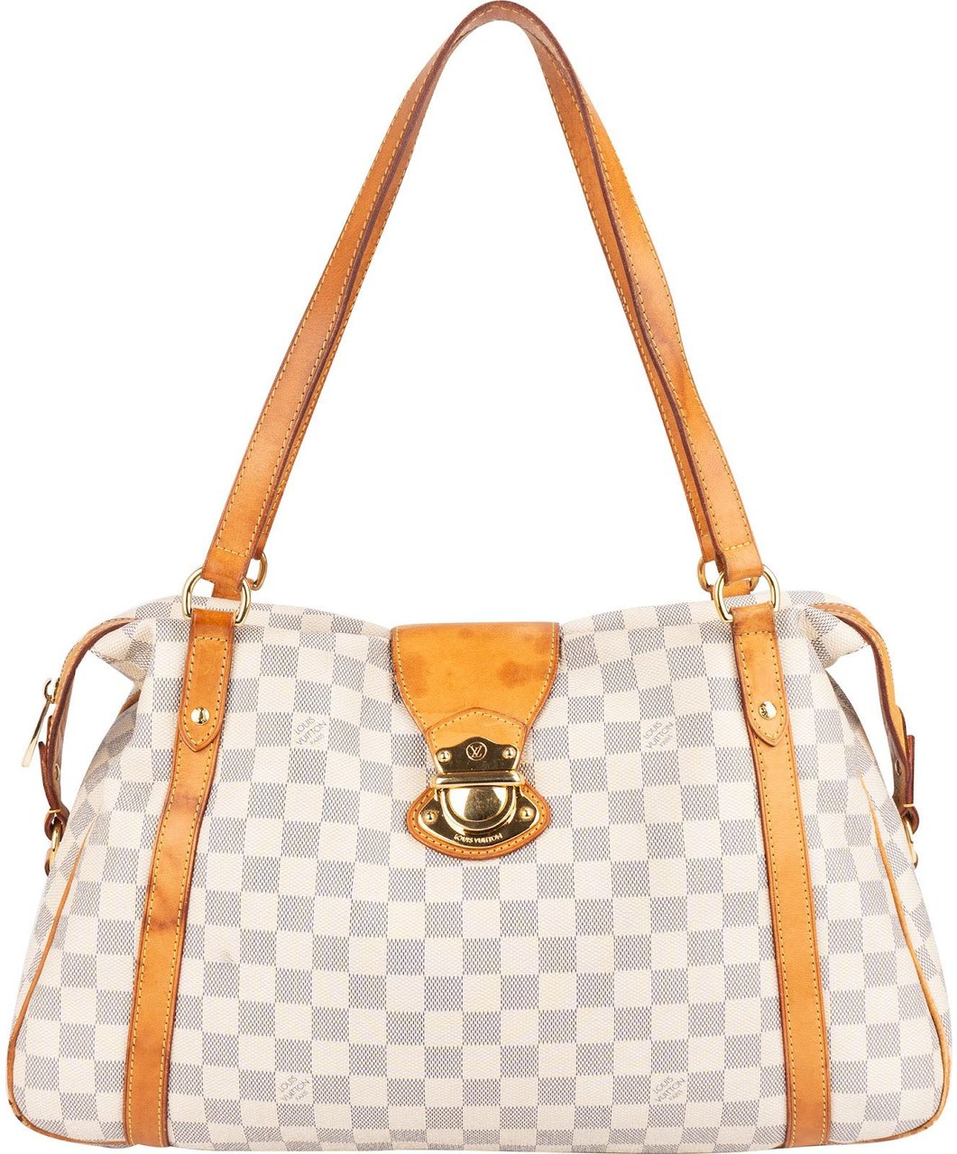 Louis Vuitton Louis Vuitton Monogram Damier Azur Stresa GM Shoulder Bag Wit