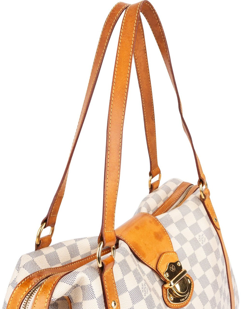 Louis Vuitton Louis Vuitton Monogram Damier Azur Stresa GM Shoulder Bag Wit
