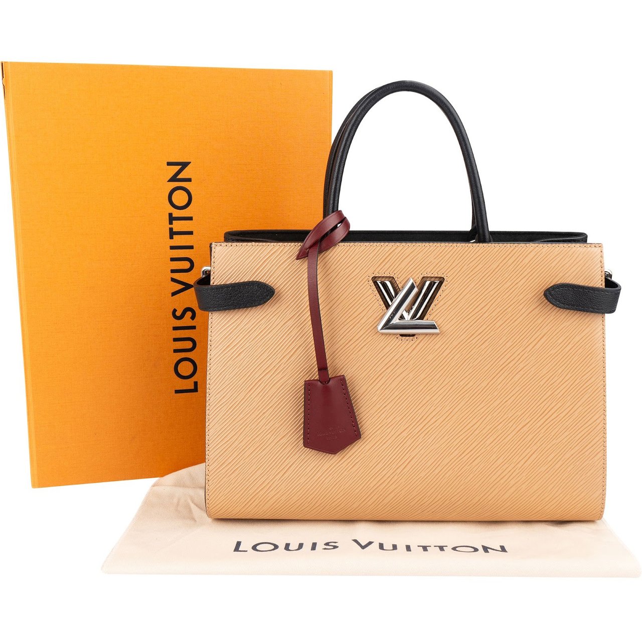 Louis Vuitton Epi Leather Twist GM Handbag Beige