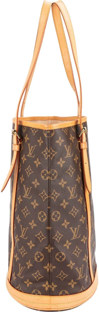 Louis Vuitton Monogram Canvas Bucket GM Shoulder Bag Bruin