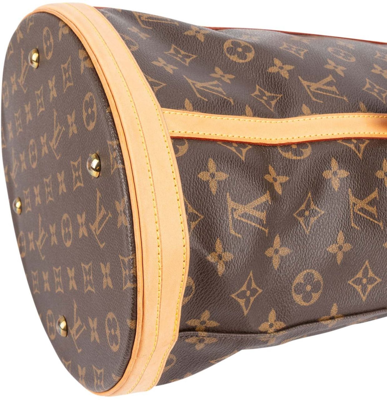 Louis Vuitton Monogram Canvas Bucket GM Shoulder Bag Bruin
