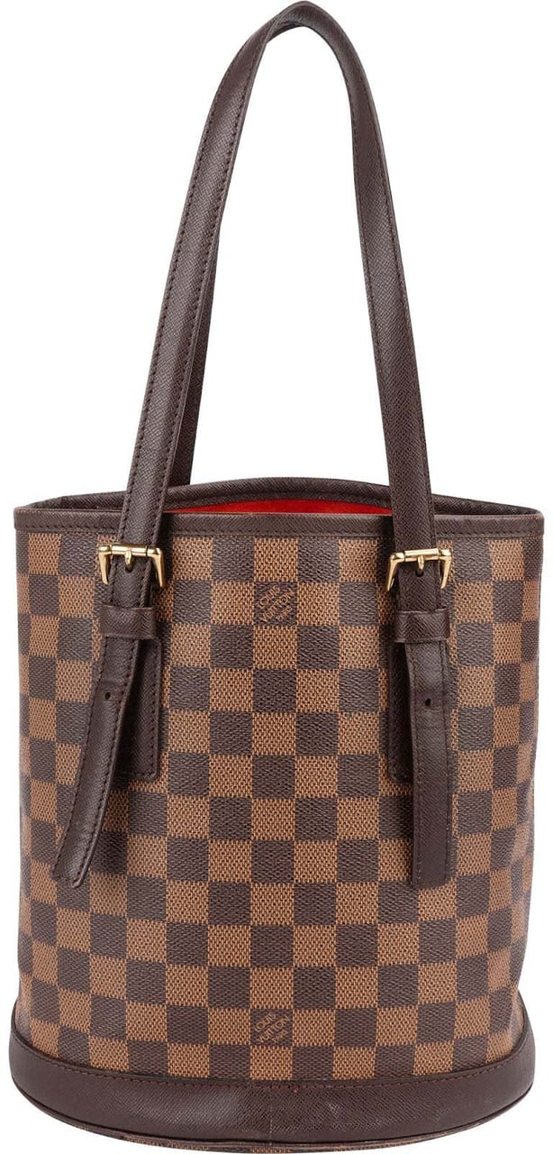 Louis Vuitton Louis Vuitton Monogram Damier Ebene Bucket PM Shoulder Bag Bruin