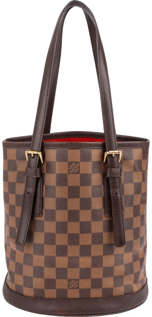 Louis Vuitton Louis Vuitton Monogram Damier Ebene Bucket PM Shoulder Bag Bruin