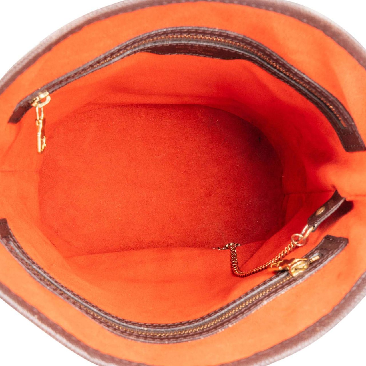 Louis Vuitton Louis Vuitton Monogram Damier Ebene Bucket PM Shoulder Bag Bruin