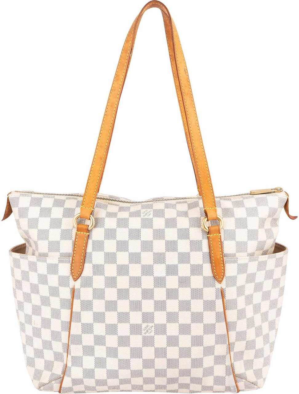 Louis Vuitton Monogram Damier Azur Canvas Totally GM Shoulder Bag Wit