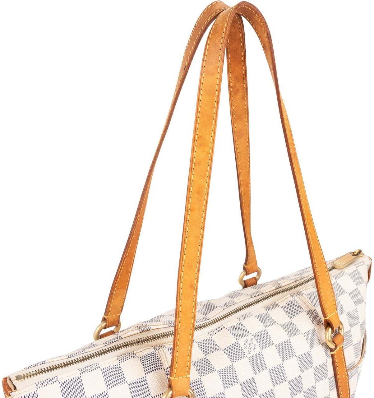 Louis Vuitton Monogram Damier Azur Canvas Totally GM Shoulder Bag Wit