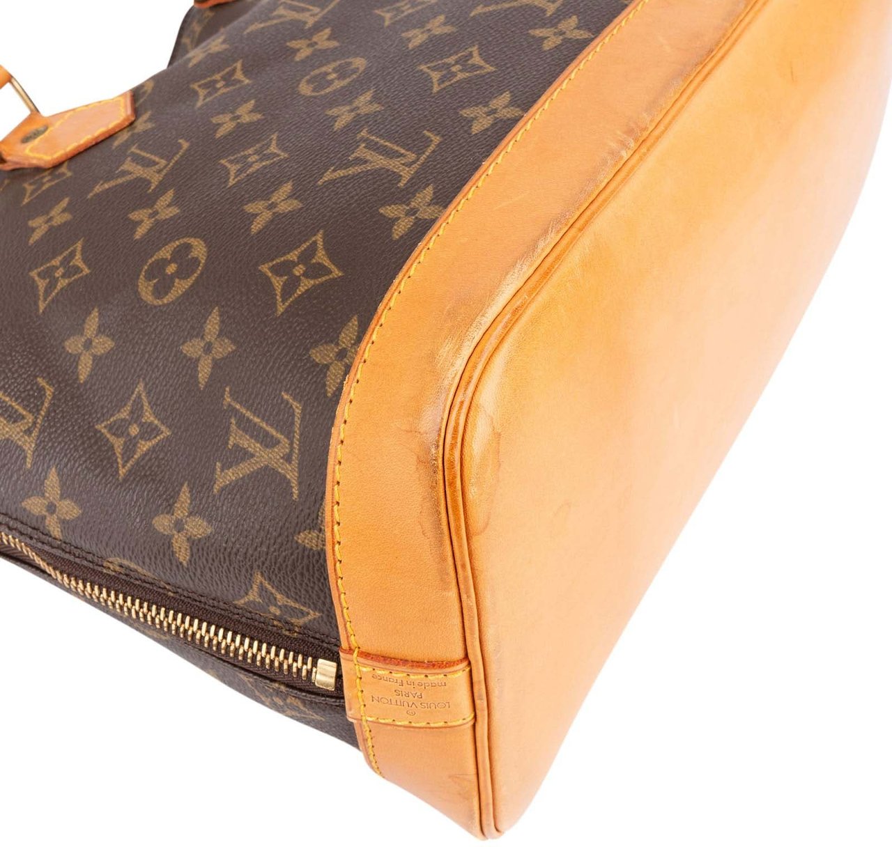 Louis Vuitton Louis Vuitton Monogram Canvas Alma PM Handbag Bruin