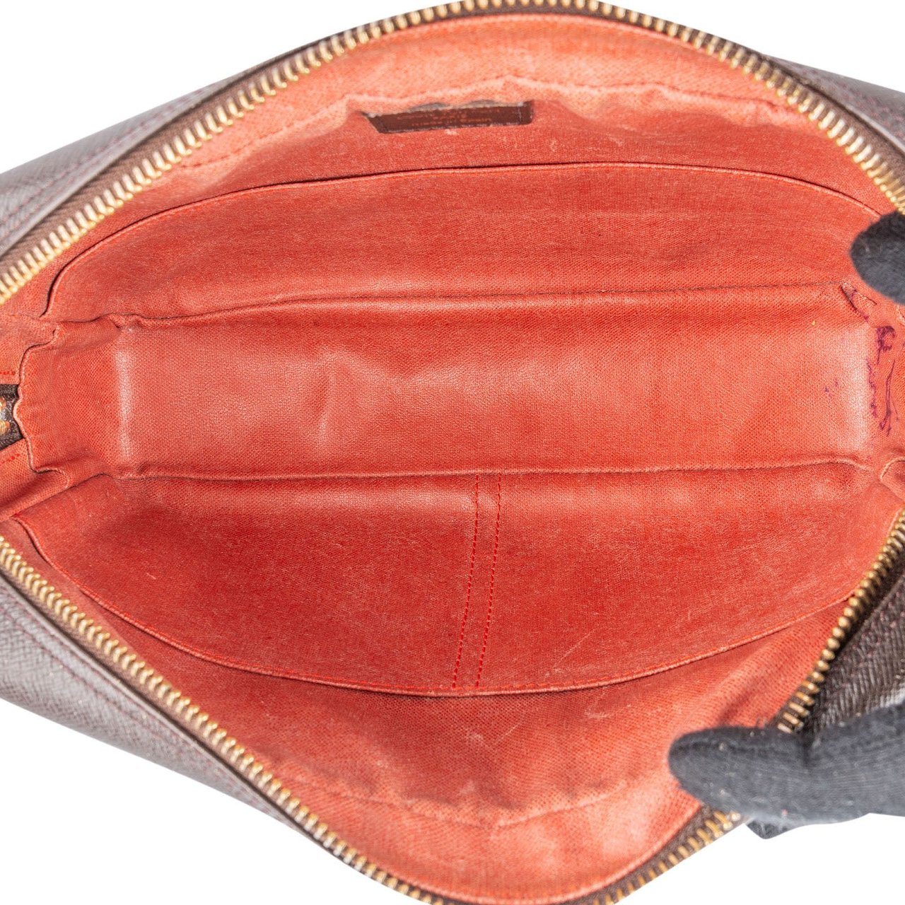 Louis Vuitton Louis Vuitton Monogram Damier Ebene Trousse Toilette 26 Clutch Bruin