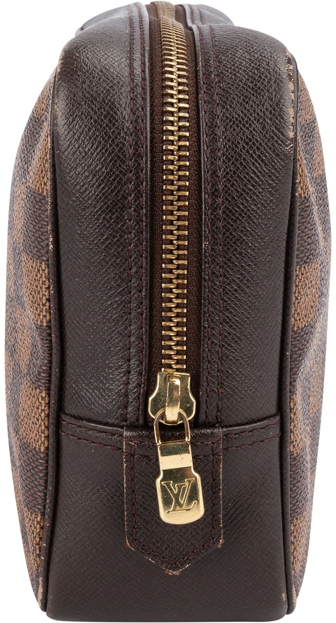 Louis Vuitton Louis Vuitton Monogram Damier Ebene Trousse Toilette 26 Clutch Bruin