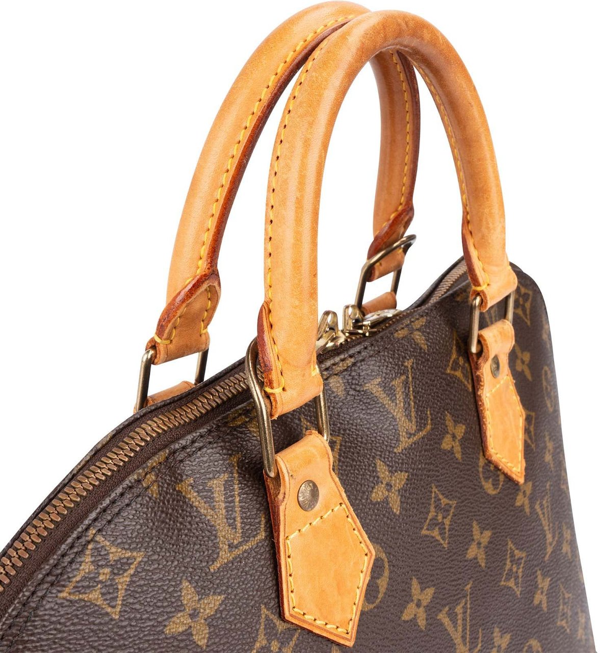 Louis Vuitton Louis Vuitton Monogram Canvas Alma PM Handbag Bruin