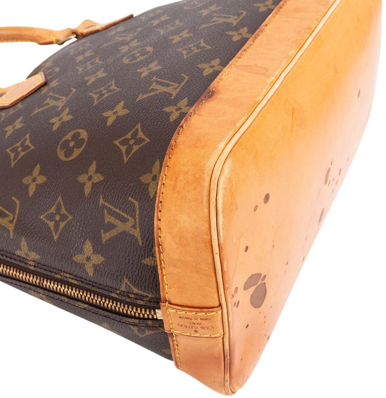 Louis Vuitton Louis Vuitton Monogram Canvas Alma PM Handbag Bruin