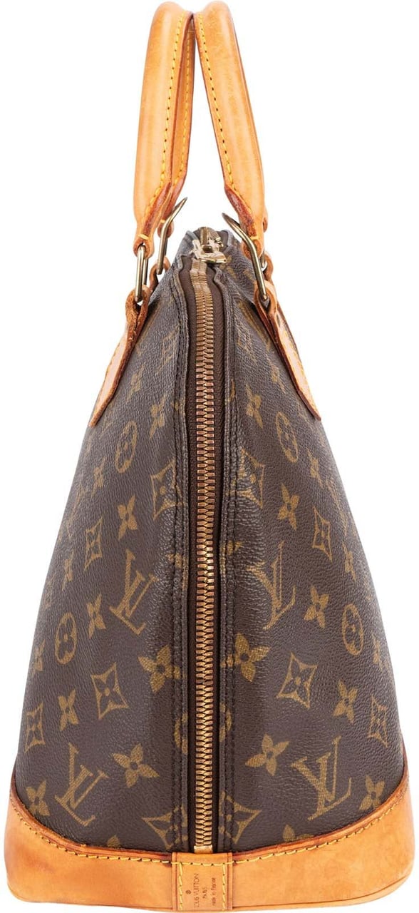 Louis Vuitton Louis Vuitton Monogram Canvas Alma PM Handbag Bruin