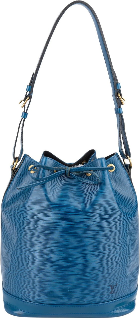 Louis Vuitton Blue Epi Leather Sac Noé Grande Shoulder Bag Blauw