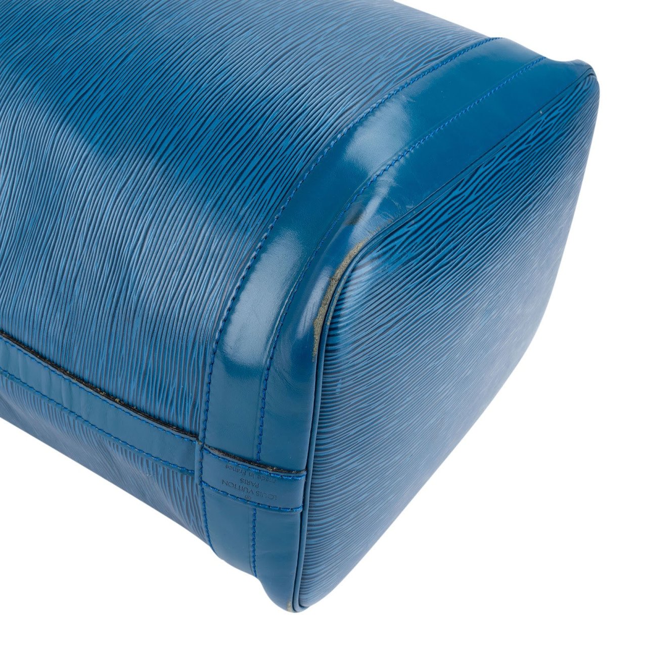 Louis Vuitton Blue Epi Leather Sac Noé Grande Shoulder Bag Blauw