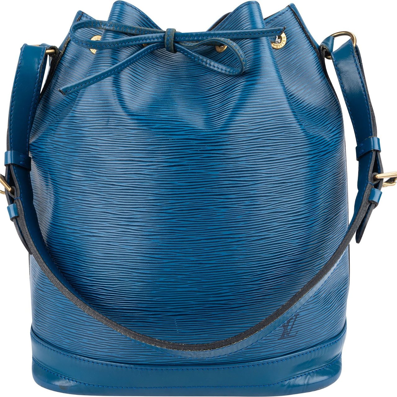 Louis Vuitton Blue Epi Leather Sac Noé Grande Shoulder Bag Blauw