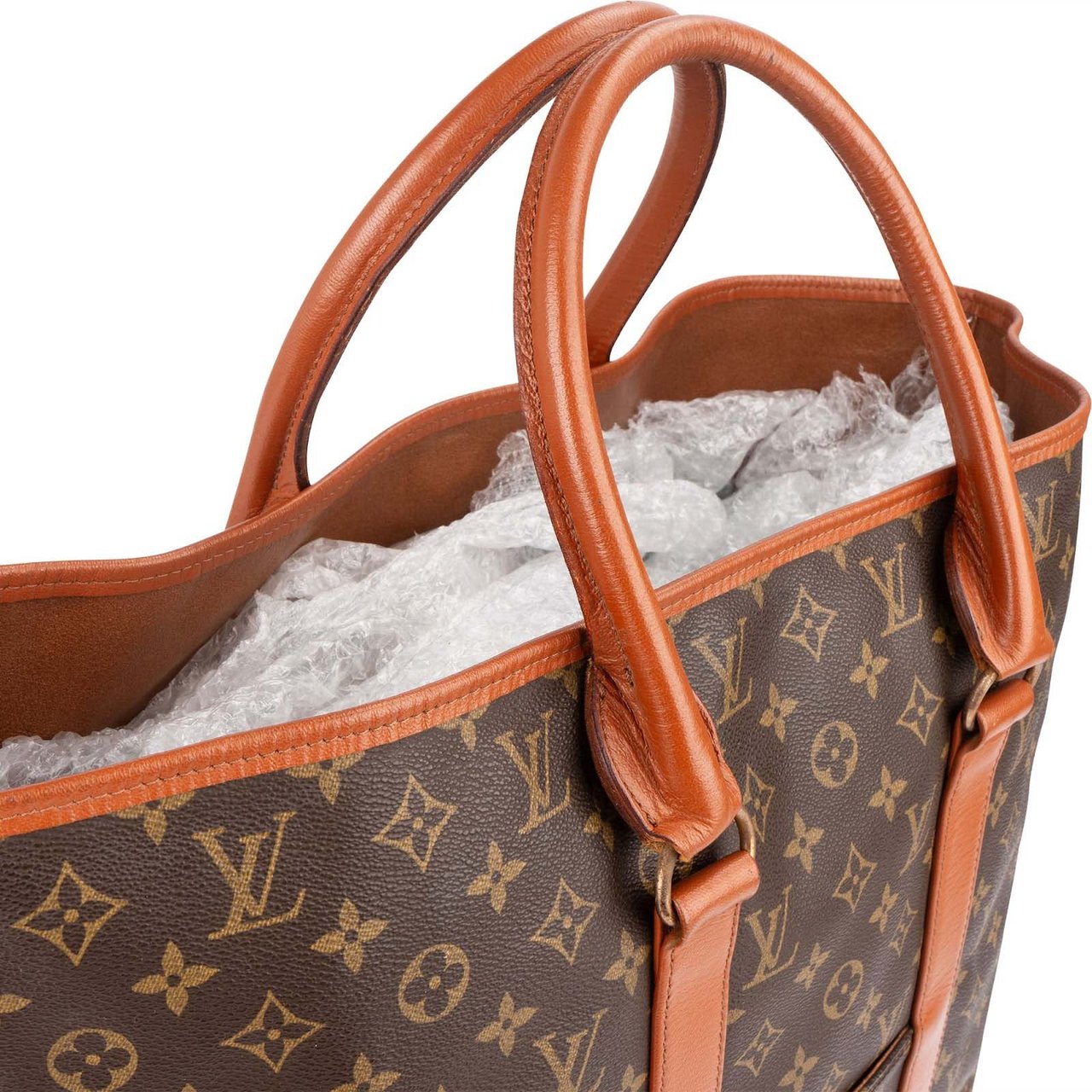 Louis Vuitton Monogram Canvas Sac Weekend Handbag Bruin