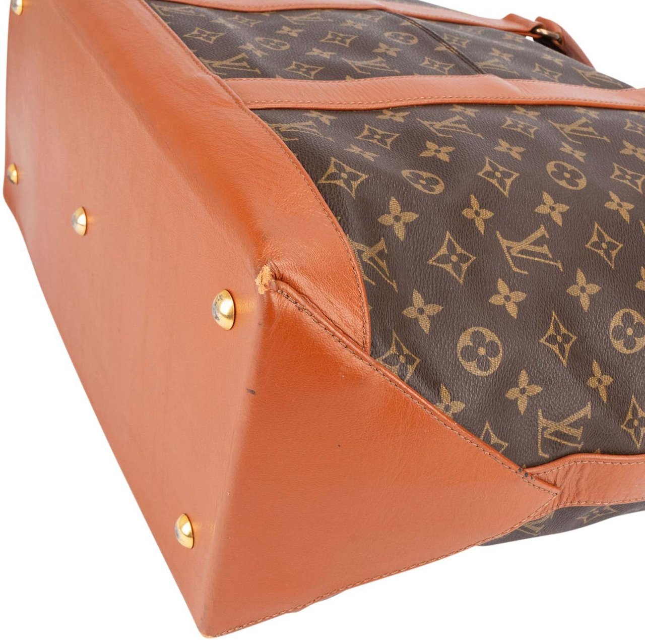 Louis Vuitton Monogram Canvas Sac Weekend Handbag Bruin
