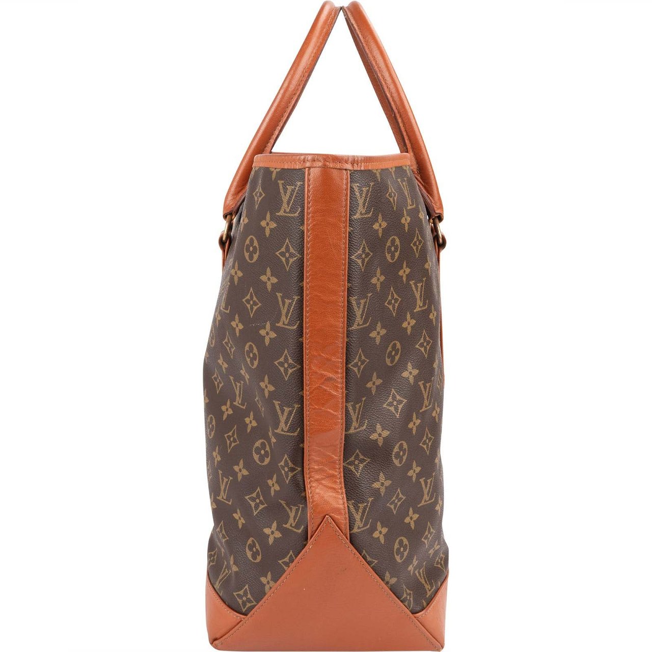 Louis Vuitton Monogram Canvas Sac Weekend Handbag Bruin