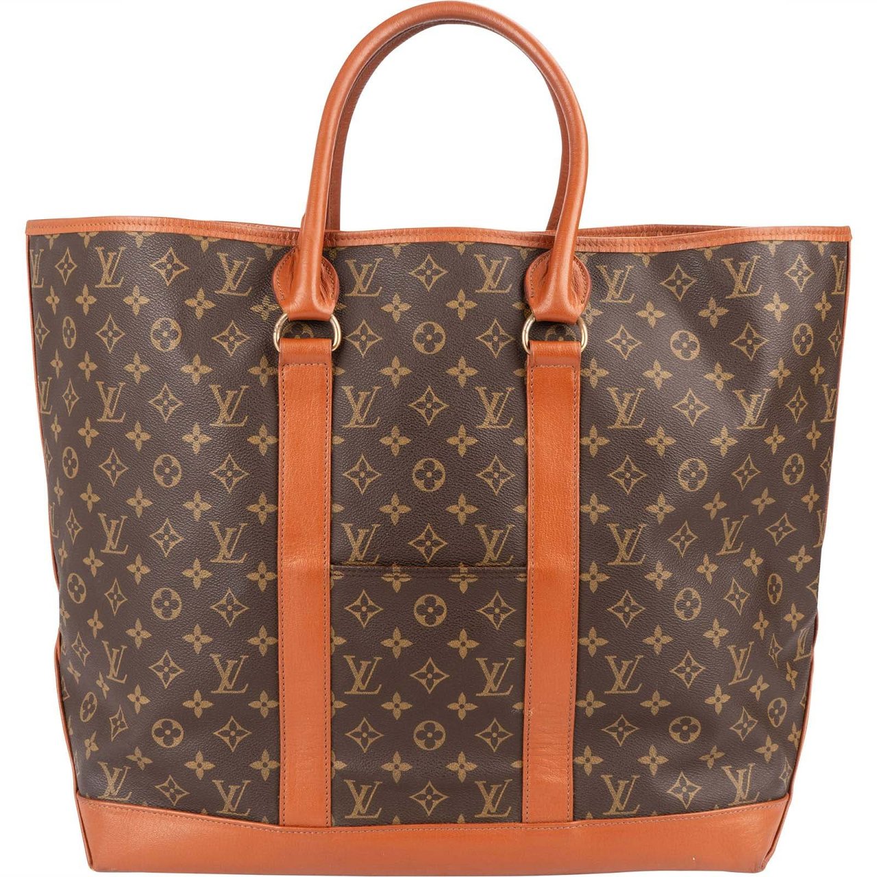 Louis Vuitton Monogram Canvas Sac Weekend Handbag Bruin