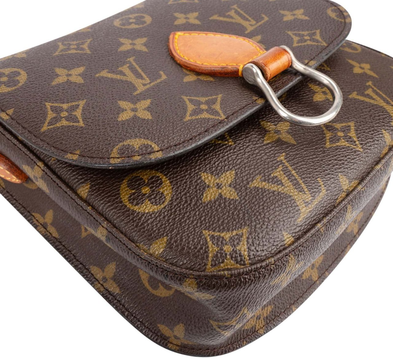 Louis Vuitton Louis Vuitton Monogram Canvas Saint Cloud MM Crossbody Bag Bruin