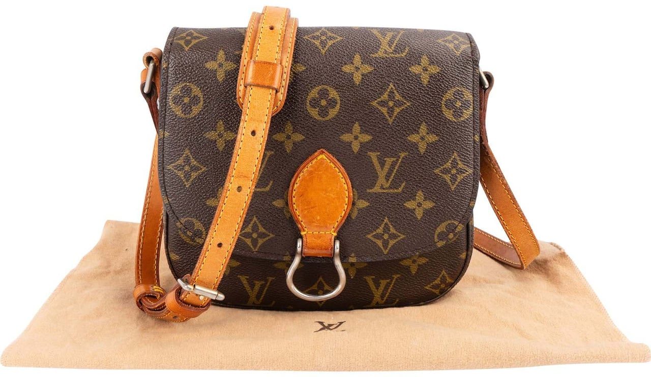 Louis Vuitton Louis Vuitton Monogram Canvas Saint Cloud MM Crossbody Bag Bruin