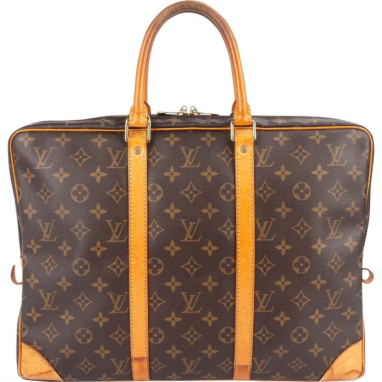 Louis Vuitton Louis Vuitton Monogram Canvas Porte-Documents Handbag Bruin