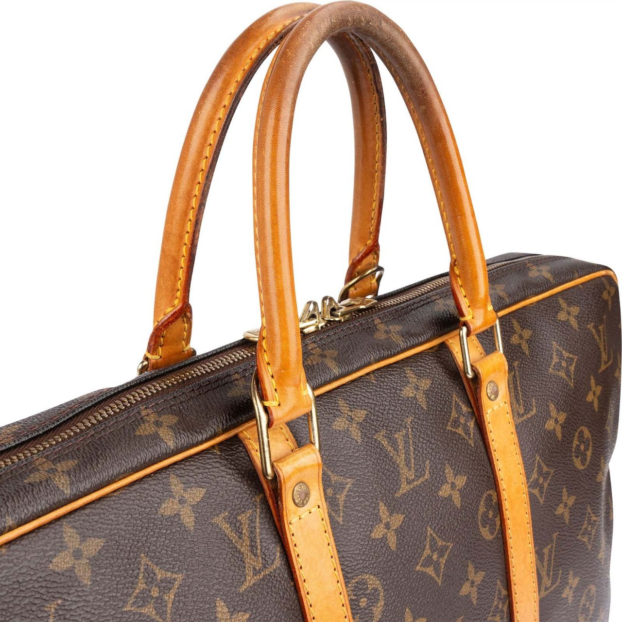 Louis Vuitton Louis Vuitton Monogram Canvas Porte-Documents Handbag Bruin