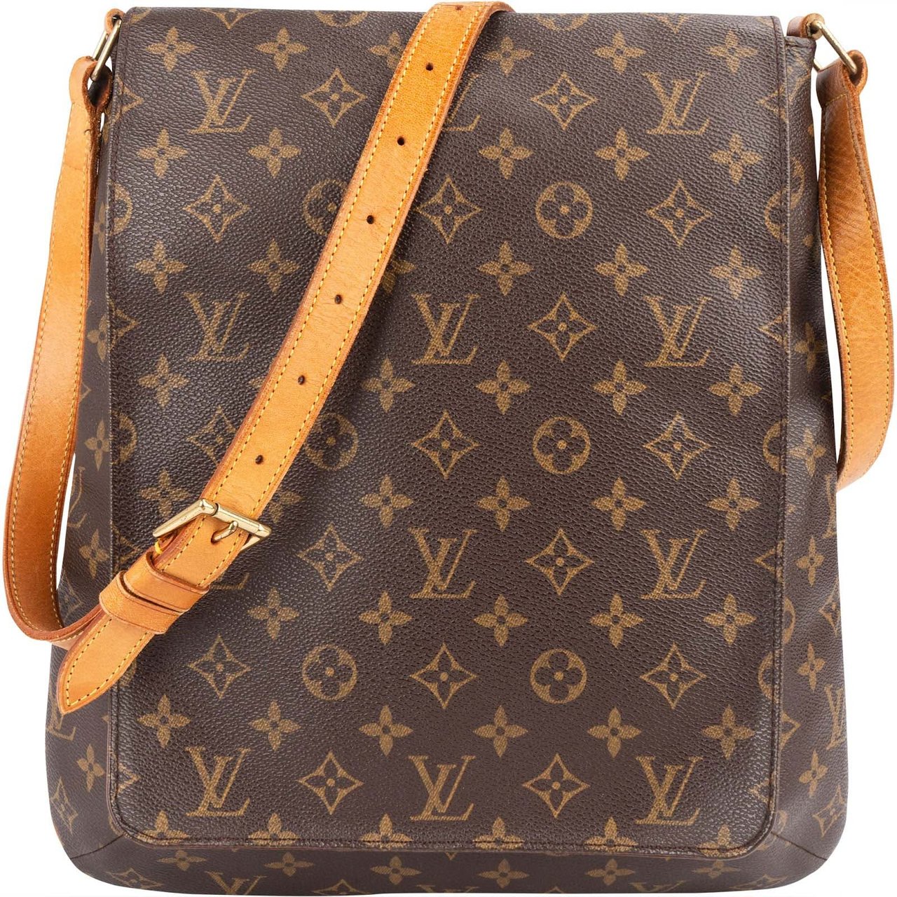 Louis Vuitton Louis Vuitton Monogram Canvas Salsa Musette GM Crossbody Bag Bruin