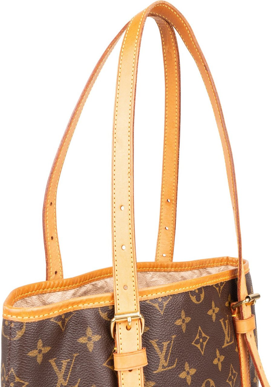 Louis Vuitton Monogram Canvas Bucket GM Shoulder Bag Bruin