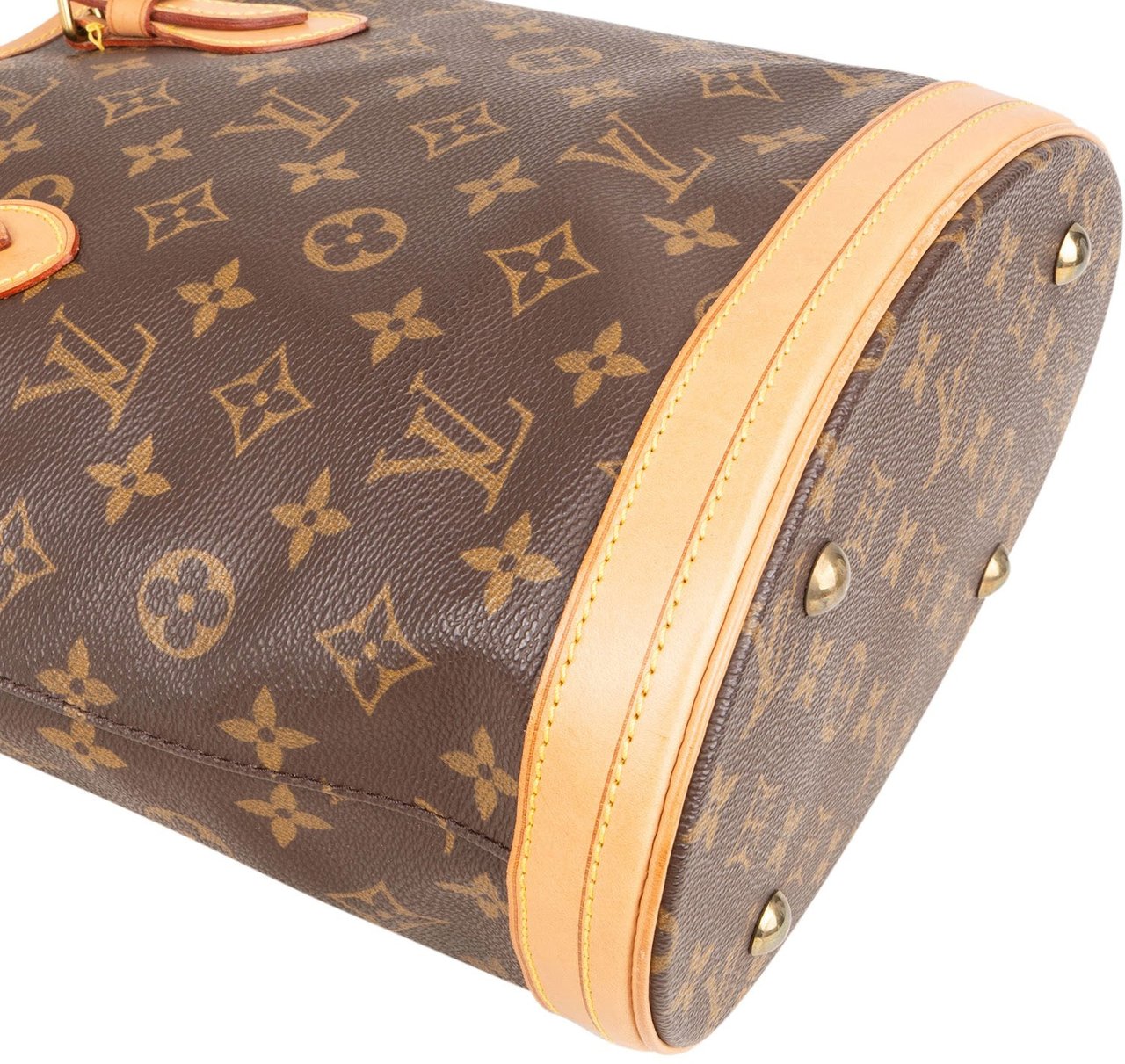 Louis Vuitton Monogram Canvas Bucket PM Shoulder Bag Bruin