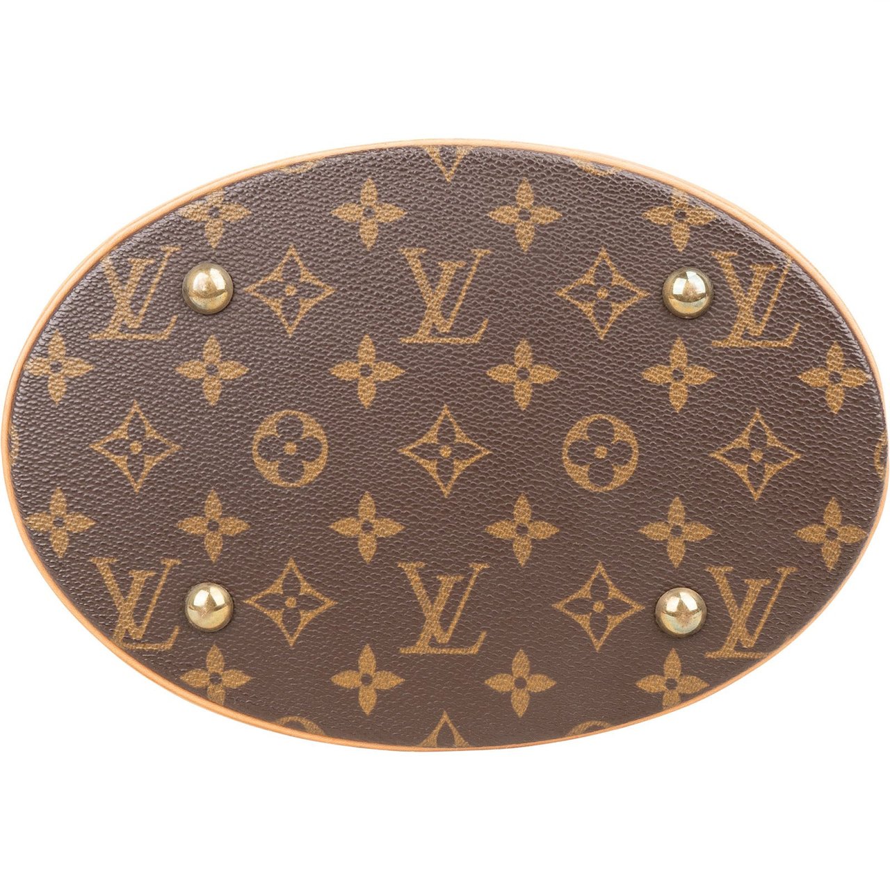 Louis Vuitton Monogram Canvas Bucket PM Shoulder Bag Bruin