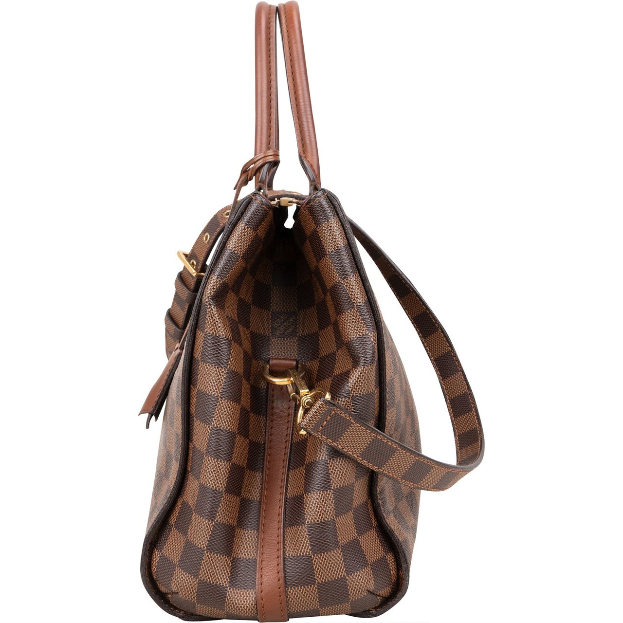 Louis Vuitton Monogram Damier Ebene Greenwich PM Handbag Bruin