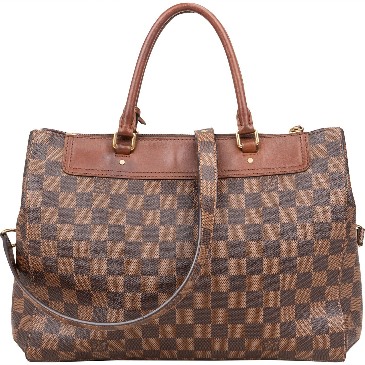 Louis Vuitton Monogram Damier Ebene Greenwich PM Handbag Bruin