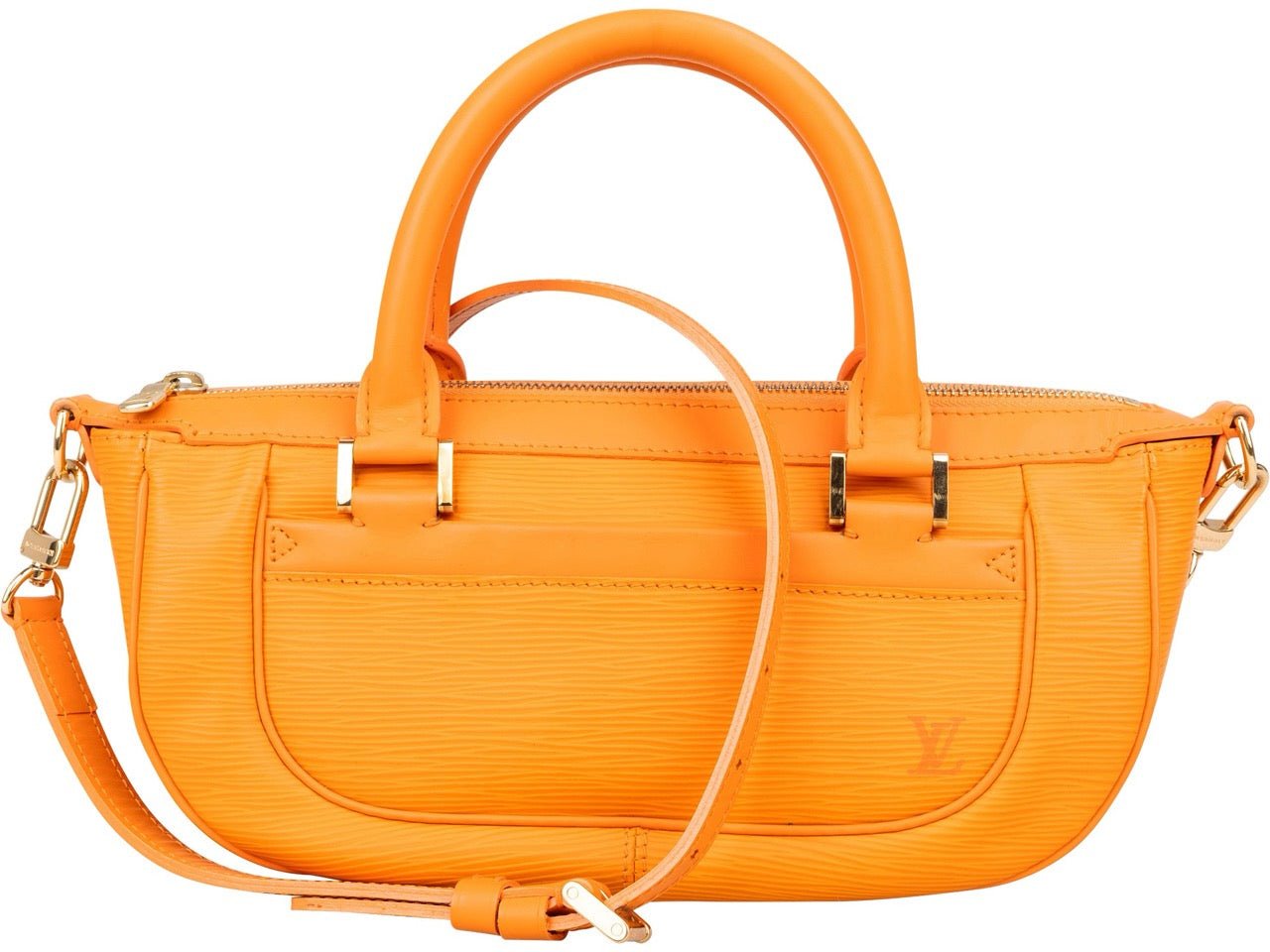 Louis Vuitton Orange Epi Leather Dhanura PM Handbag Oranje