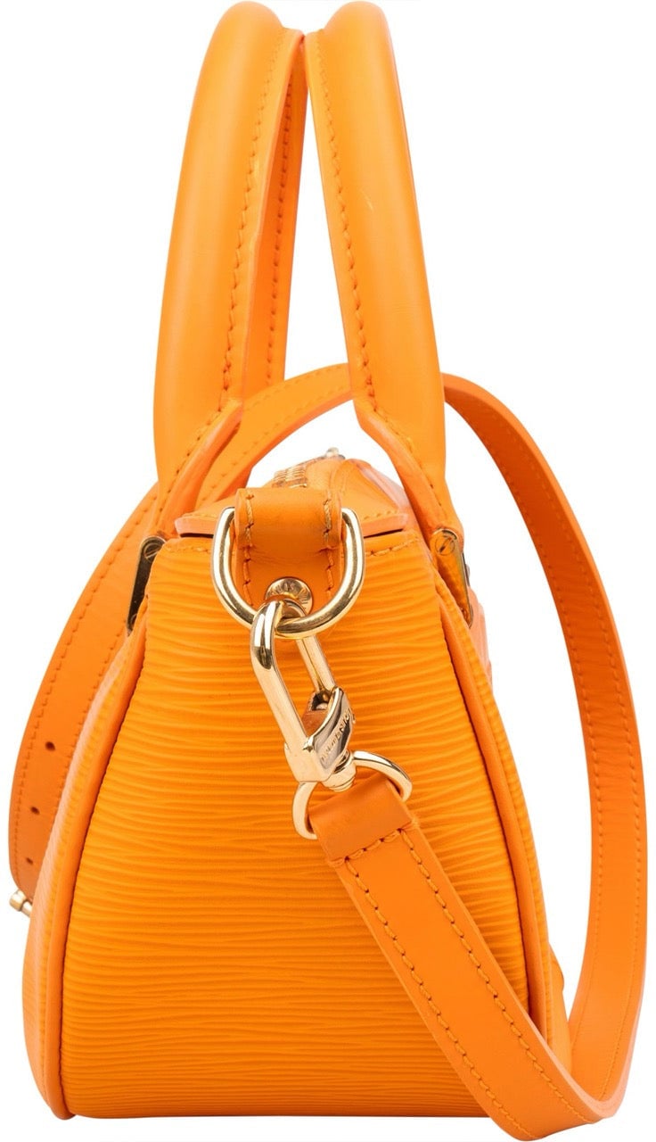 Louis Vuitton Orange Epi Leather Dhanura PM Handbag Oranje
