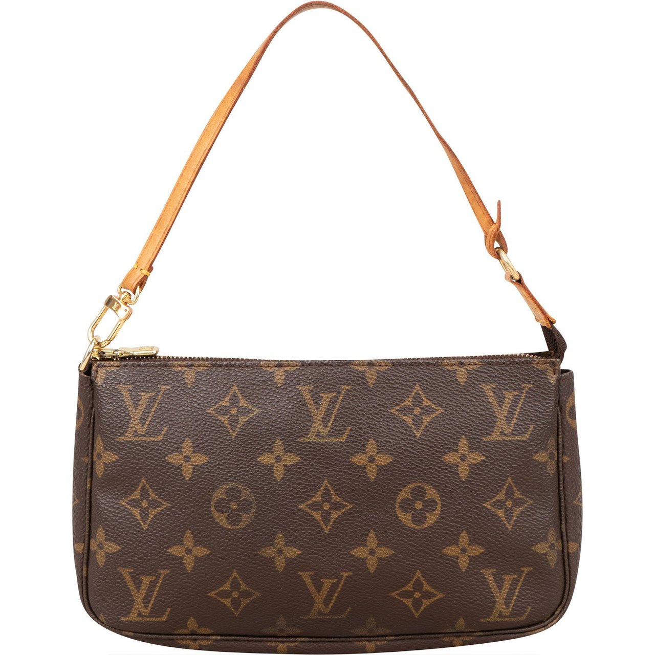 Louis Vuitton Louis Vuitton Monogram Canvas Pochette Accessoires Handbag Bruin