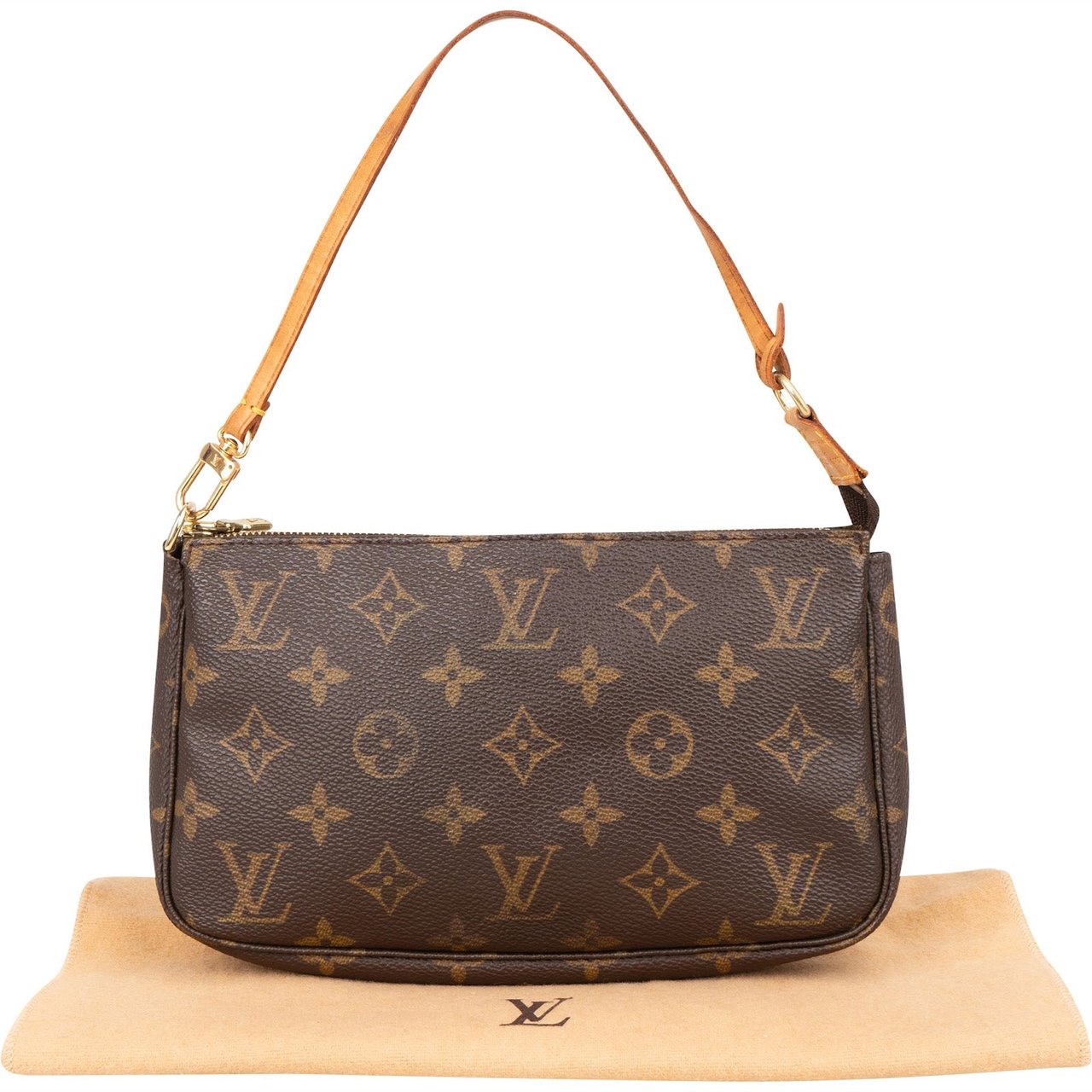 Louis Vuitton Louis Vuitton Monogram Canvas Pochette Accessoires Handbag Bruin