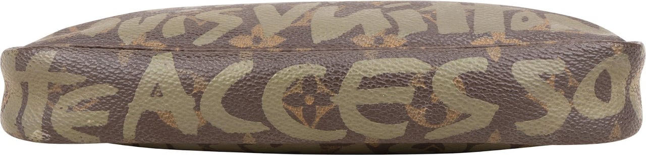 Louis Vuitton Louis Vuitton Limited Monogram Graffiti Pochette Accessoires Handbag Bruin